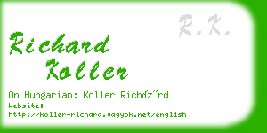 richard koller business card